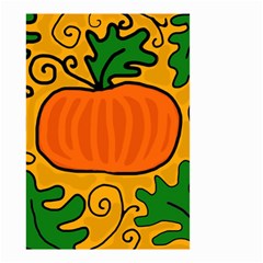 Thanksgiving Pumpkin Small Garden Flag (two Sides) by Valentinaart