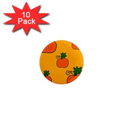 Thanksgiving Pumpkins Pattern 1  Mini Magnet (10 Pack)  by Valentinaart