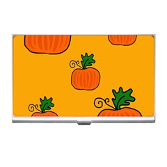 Thanksgiving Pumpkins Pattern Business Card Holders by Valentinaart