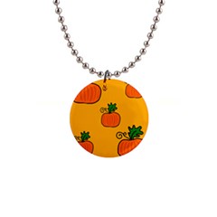 Thanksgiving Pumpkins Pattern Button Necklaces by Valentinaart