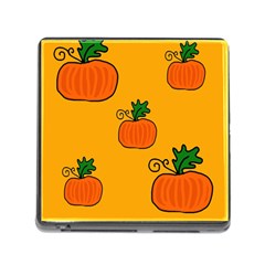 Thanksgiving Pumpkins Pattern Memory Card Reader (square) by Valentinaart