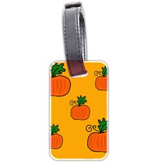 Thanksgiving Pumpkins Pattern Luggage Tags (two Sides) by Valentinaart