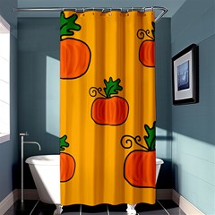 Thanksgiving Pumpkins Pattern Shower Curtain 36  X 72  (stall)  by Valentinaart