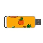 Thanksgiving pumpkins pattern Portable USB Flash (One Side) Front