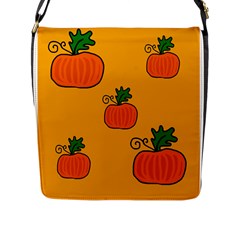 Thanksgiving Pumpkins Pattern Flap Messenger Bag (l)  by Valentinaart