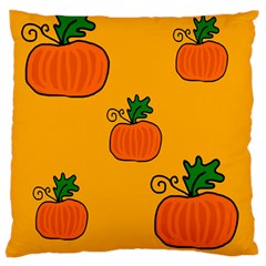 Thanksgiving Pumpkins Pattern Large Flano Cushion Case (two Sides) by Valentinaart