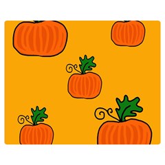 Thanksgiving Pumpkins Pattern Double Sided Flano Blanket (medium)  by Valentinaart