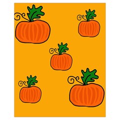 Thanksgiving Pumpkins Pattern Drawstring Bag (small) by Valentinaart