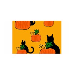 Halloween Pumpkins And Cats Satin Wrap by Valentinaart