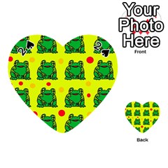 Green Frogs Playing Cards 54 (heart) 