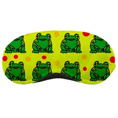 Green Frogs Sleeping Masks by Valentinaart