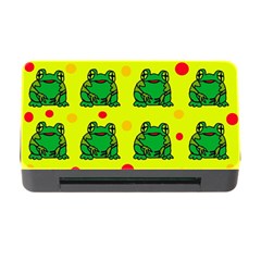 Green Frogs Memory Card Reader With Cf by Valentinaart