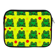 Green Frogs Apple Ipad 2/3/4 Zipper Cases by Valentinaart