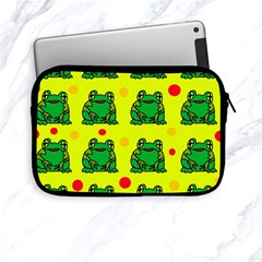 Green Frogs Apple Ipad Mini Zipper Cases by Valentinaart