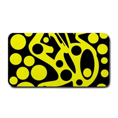 Black And Yellow Abstract Desing Medium Bar Mats by Valentinaart