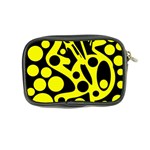 Black and Yellow abstract desing Coin Purse Back