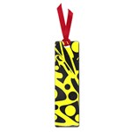 Black and Yellow abstract desing Small Book Marks Front