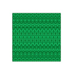 Bohemian Faded Green Tribal Damask Satin Bandana Scarf