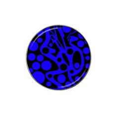 Blue And Black Abstract Decor Hat Clip Ball Marker (10 Pack) by Valentinaart