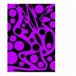 Purple and black abstract decor Large Garden Flag (Two Sides) Front