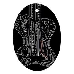 Decorative Guitar Oval Ornament (two Sides) by Valentinaart