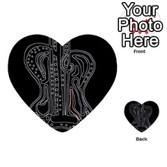 Decorative Guitar Multi-purpose Cards (heart) 