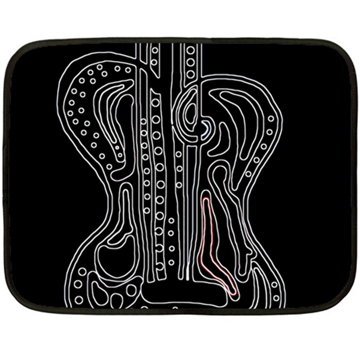 Decorative guitar Fleece Blanket (Mini)