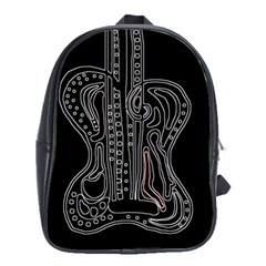 Decorative Guitar School Bags(large)  by Valentinaart