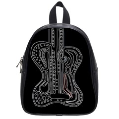 Decorative Guitar School Bags (small)  by Valentinaart