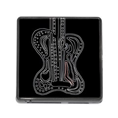 Decorative Guitar Memory Card Reader (square) by Valentinaart