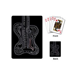 Decorative Guitar Playing Cards (mini)  by Valentinaart