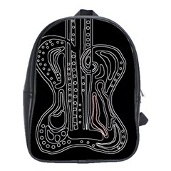 Decorative Guitar School Bags (xl)  by Valentinaart