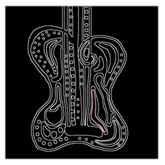 Decorative Guitar Large Satin Scarf (square) by Valentinaart