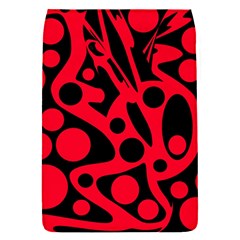 Red And Black Abstract Decor Flap Covers (s)  by Valentinaart