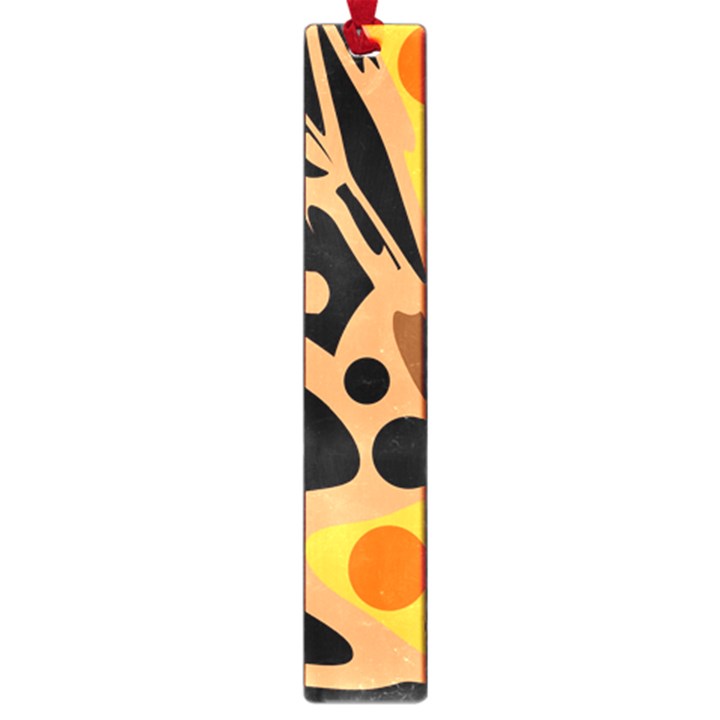 Orange abstract decor Large Book Marks