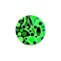 Green Abstract Decor Golf Ball Marker (10 Pack) by Valentinaart