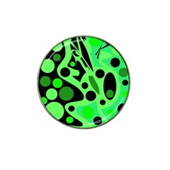 Green Abstract Decor Hat Clip Ball Marker (10 Pack) by Valentinaart