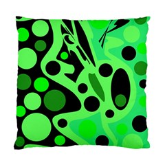 Green Abstract Decor Standard Cushion Case (two Sides) by Valentinaart