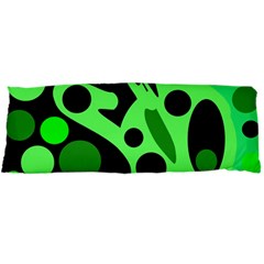 Green Abstract Decor Body Pillow Case Dakimakura (two Sides) by Valentinaart