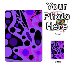 Purple Abstract Decor Multi-purpose Cards (rectangle)  by Valentinaart