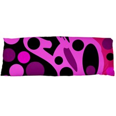 Pink Abstract Decor Body Pillow Case Dakimakura (two Sides) by Valentinaart