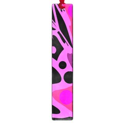 Pink Abstract Decor Large Book Marks