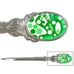 White And Green Decor Letter Openers by Valentinaart