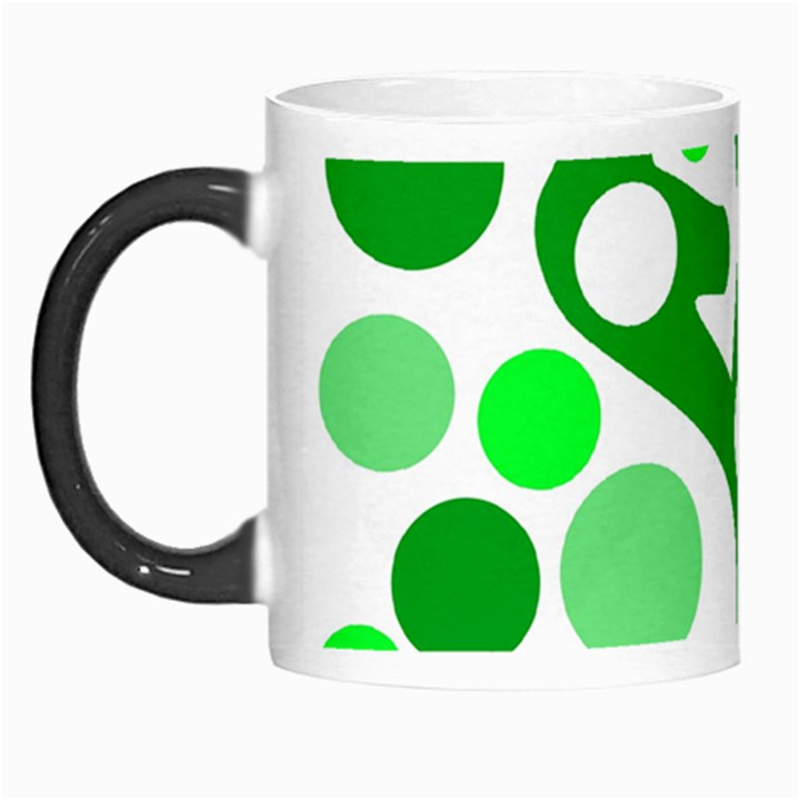 White and green decor Morph Mugs