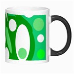 White and green decor Morph Mugs Right