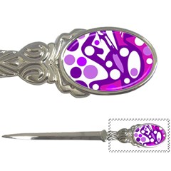 Purple And White Decor Letter Openers by Valentinaart