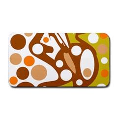 Orange And White Decor Medium Bar Mats by Valentinaart