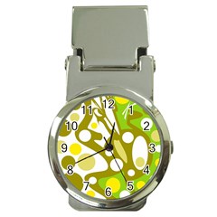 Green And Yellow Decor Money Clip Watches by Valentinaart