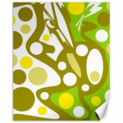 Green And Yellow Decor Canvas 16  X 20   by Valentinaart