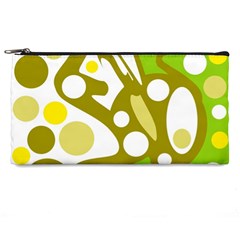 Green And Yellow Decor Pencil Cases by Valentinaart